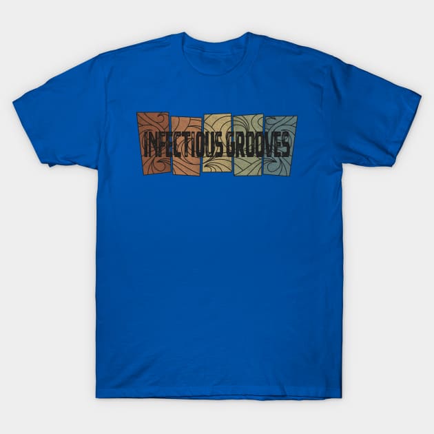 Infectious Grooves - Retro Pattern T-Shirt by besomethingelse